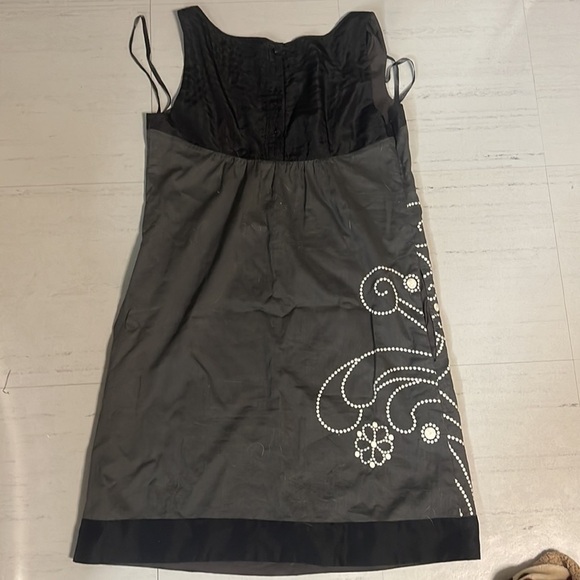 Anthropologie Floreat Vintage Sleeveless Cotton Floral Embroidered dress Size 0 - Picture 6 of 6